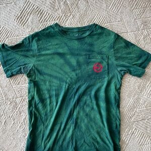 Green Tie-Dye T-Shirt with Pocket